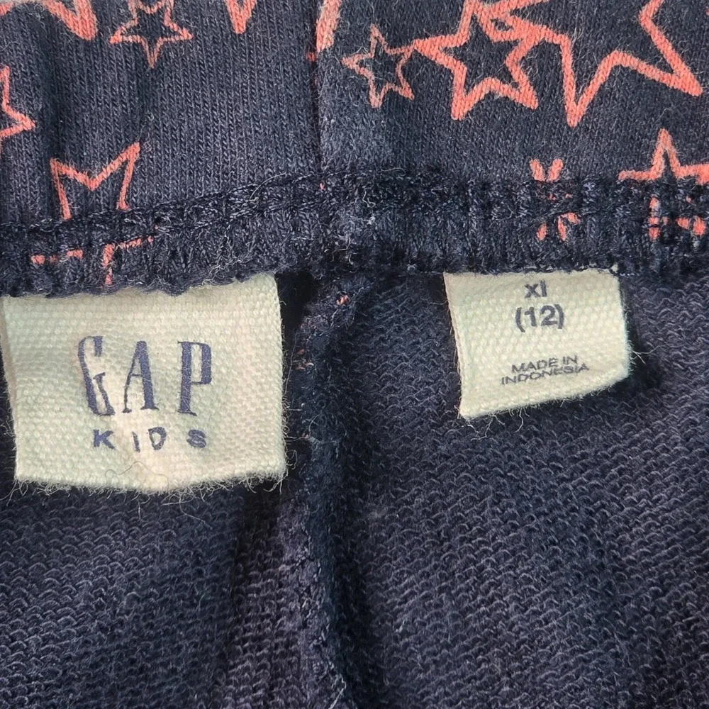 Gap Kids‎ 2PC Outfit Set XL 12 Pink Sequin Shirt Navy Rainbow Star Leggings
